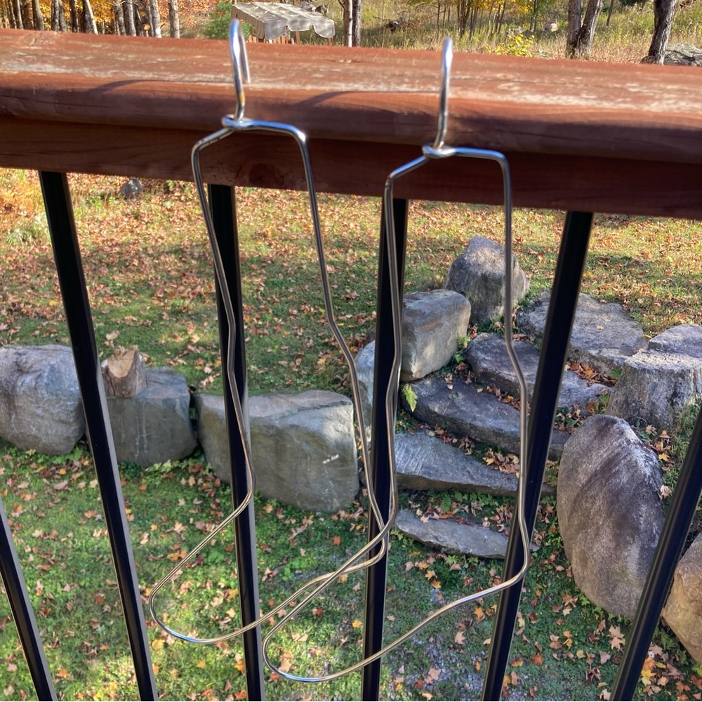 Silver Metal Dry Rack Hanger Set for Closet Organization Socks